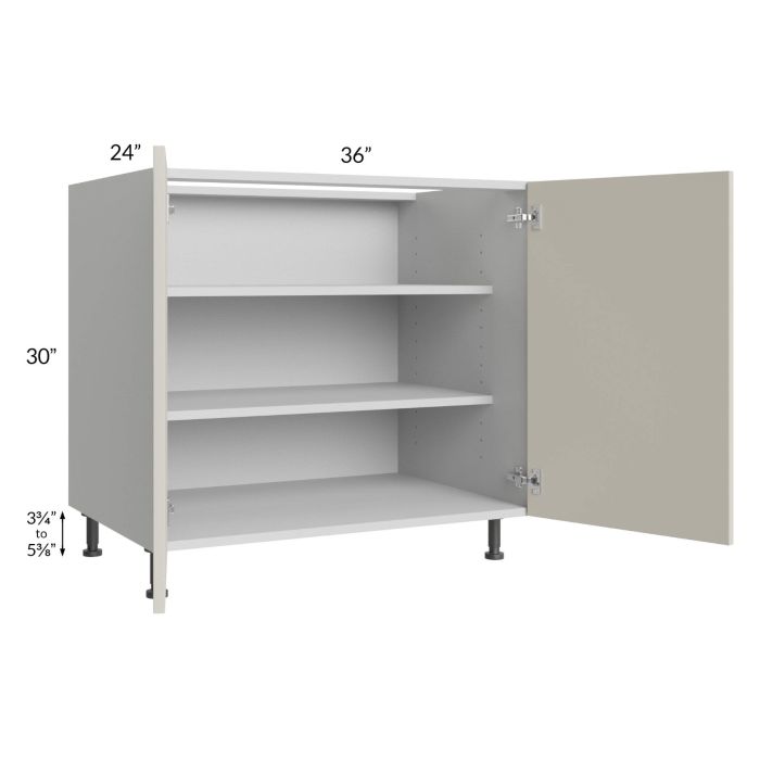 Milan Beige Matte 36" Full Height Door Base Cabinet