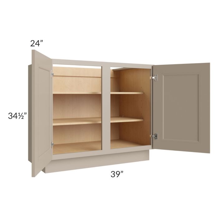 Tuscan Oyster 39" Full Height Door Base Cabinet