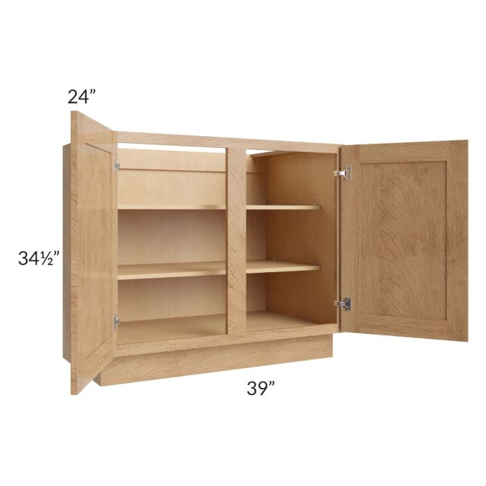 Midtown Timber Shaker 39" Full Height Door Base Cabinet