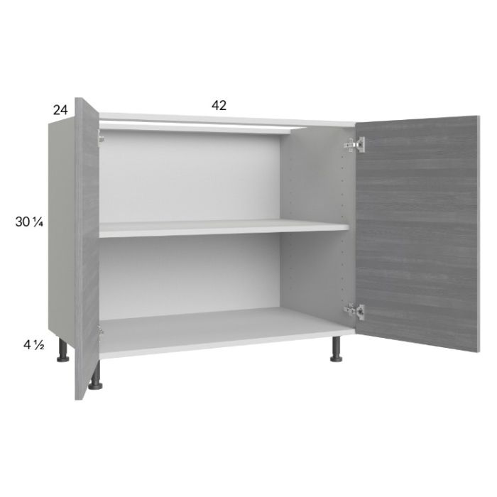 Euro Grey 42" Full Height Door Base Cabinet