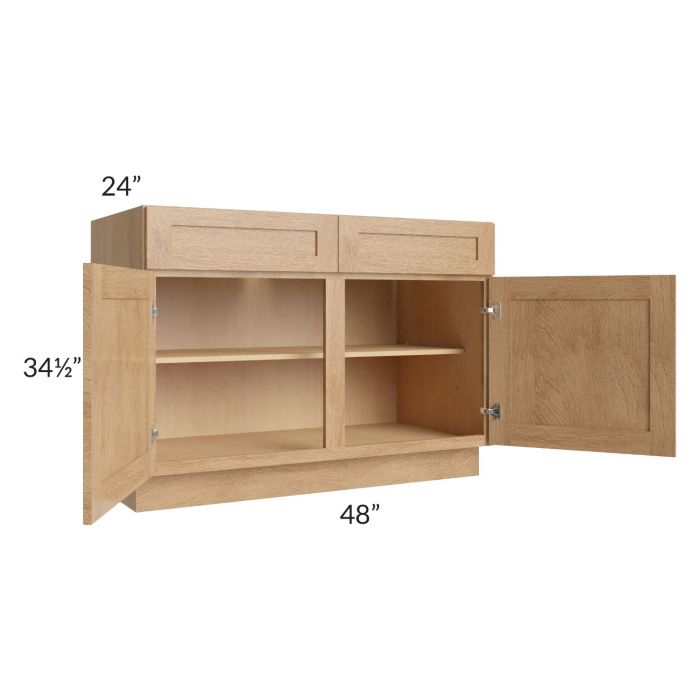 Midtown Timber Shaker 48" Base Cabinet
