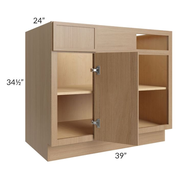 Township Rift Oak 39" Blind Corner Base Cabinet
