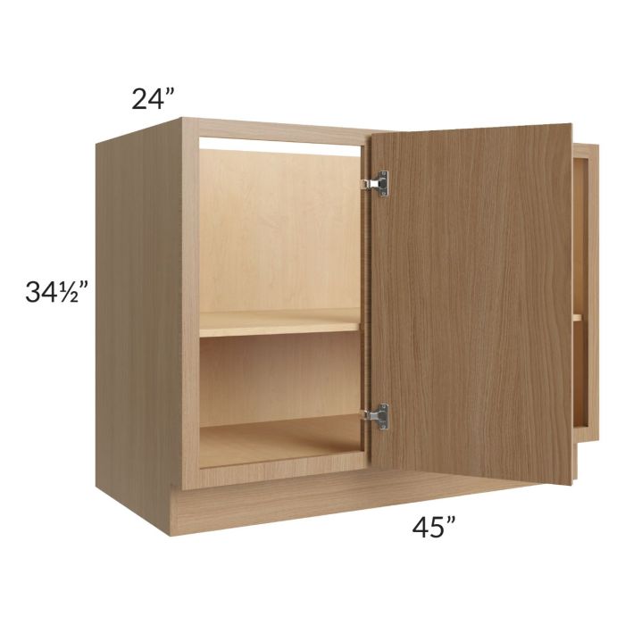 Township Rift Oak 45" Full Height Door Blind Corner Base Cabinet