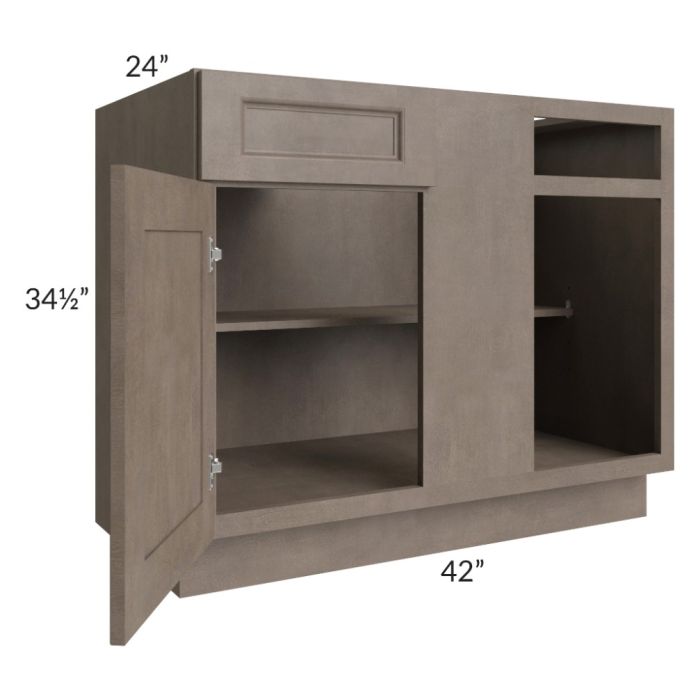 Providence Natural Grey 45"-48" Blind Base Corner Cabinet