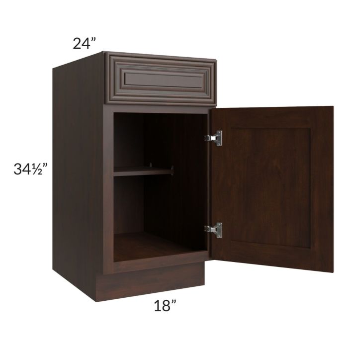 Biscotti Caf?? Glazed 18" Base Cabinet 