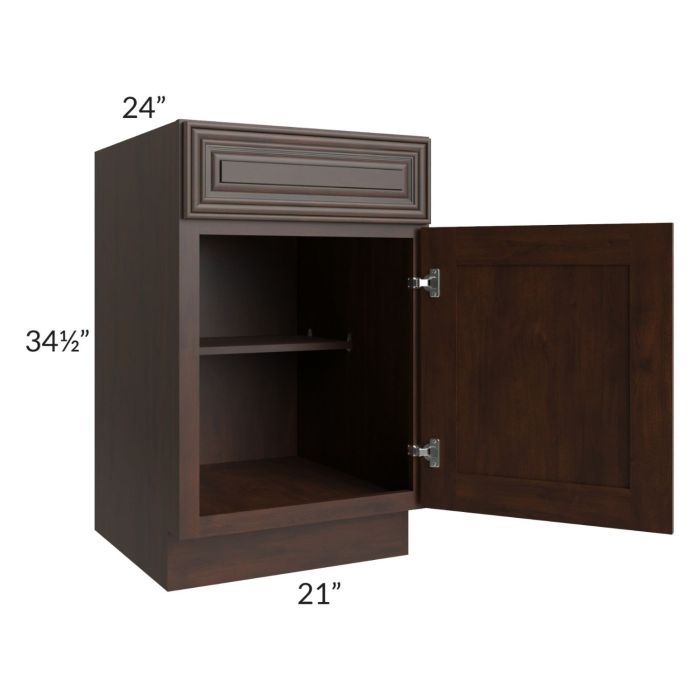 Biscotti Caf?? Glazed 21" Base Cabinet 
