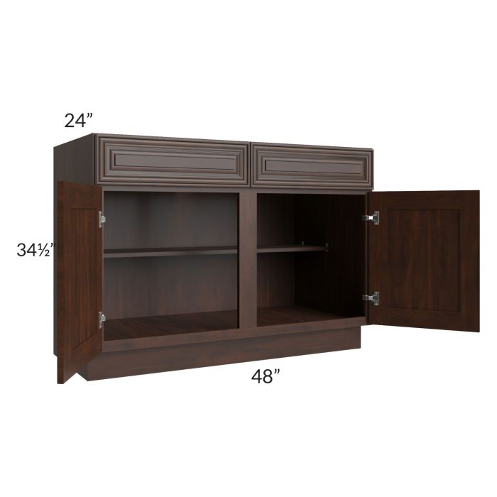 Biscotti Caf?? Glazed 48" Base Cabinet