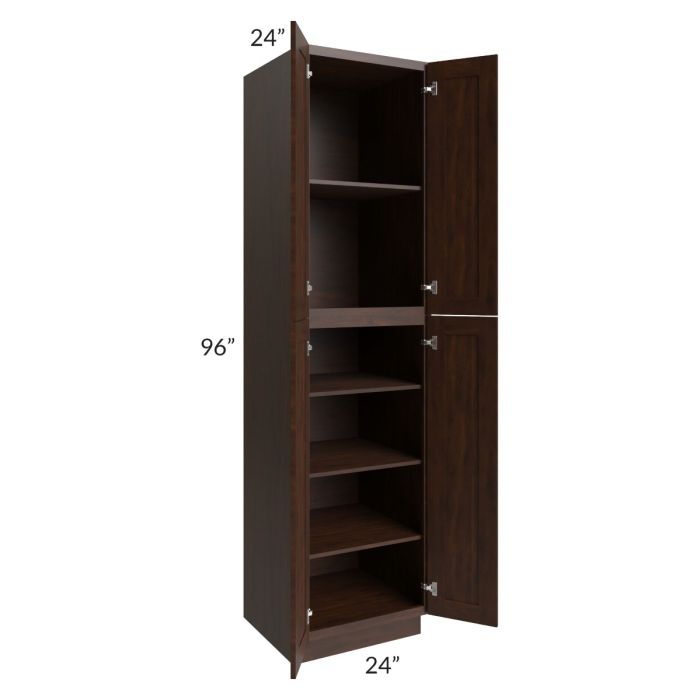 Biscotti Caf?? Glazed 24x96 Utility Cabinet