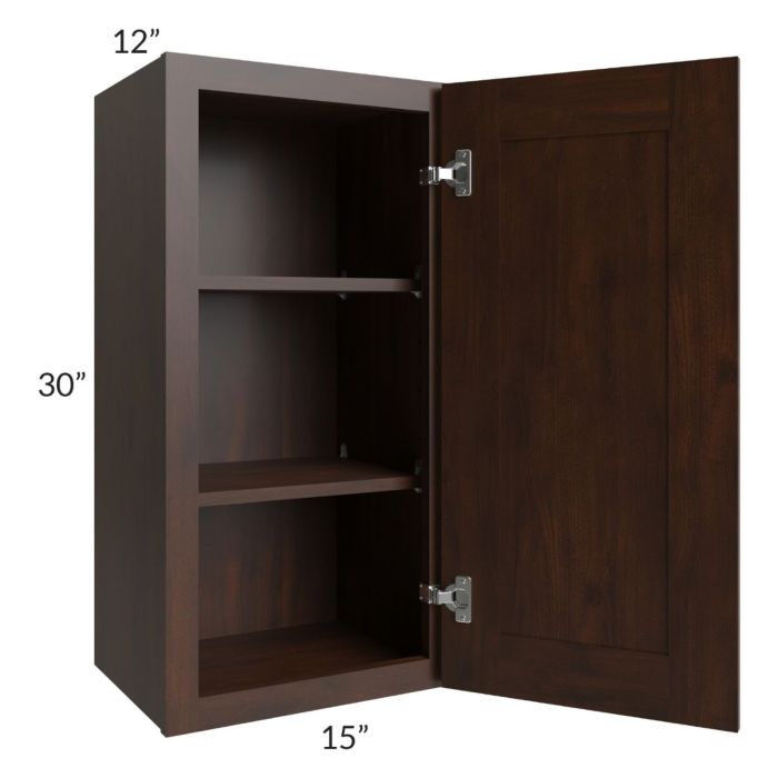 Biscotti Caf?? Glazed 15x30 Wall Cabinet