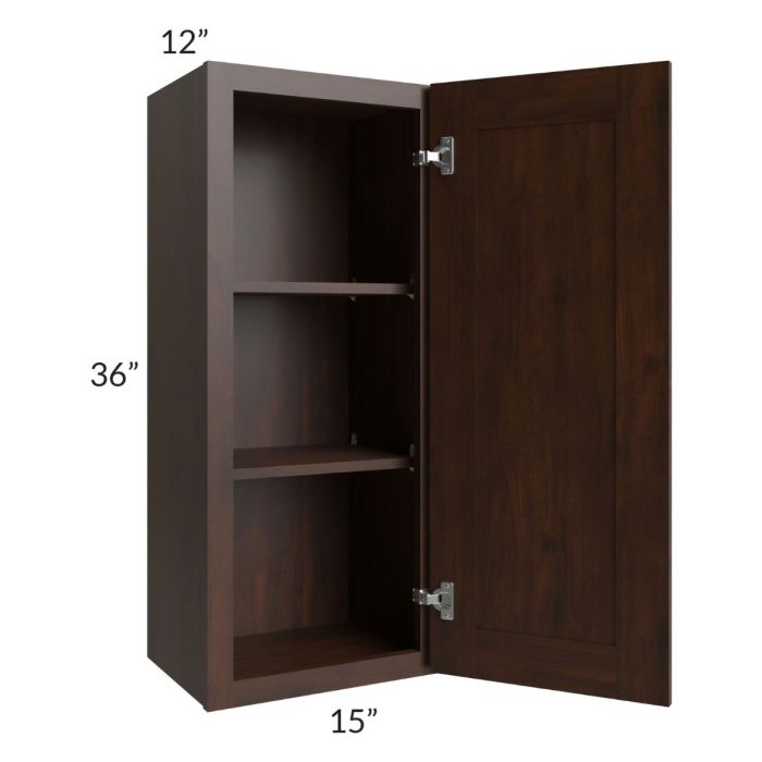 Biscotti Caf?? Glazed 15x36 Wall Cabinet