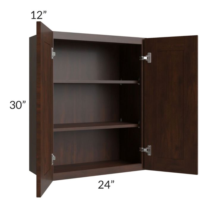 Biscotti Caf?? Glazed 24x30 Wall Cabinet