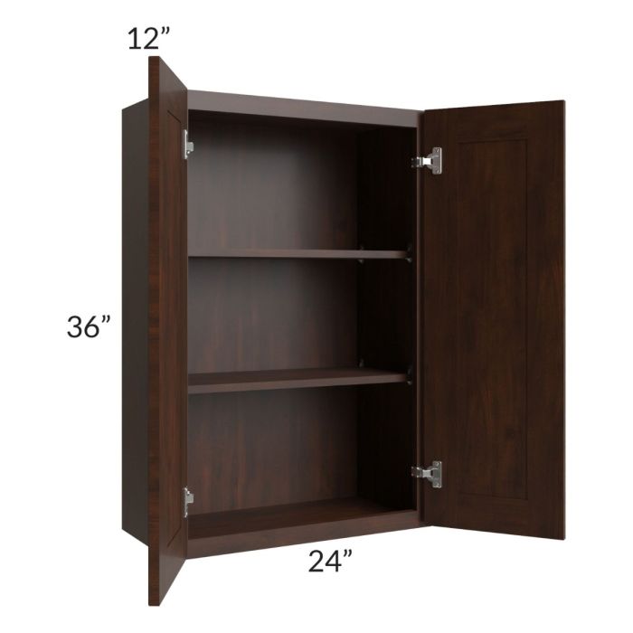 Biscotti Caf?? Glazed 24x36 Wall Cabinet