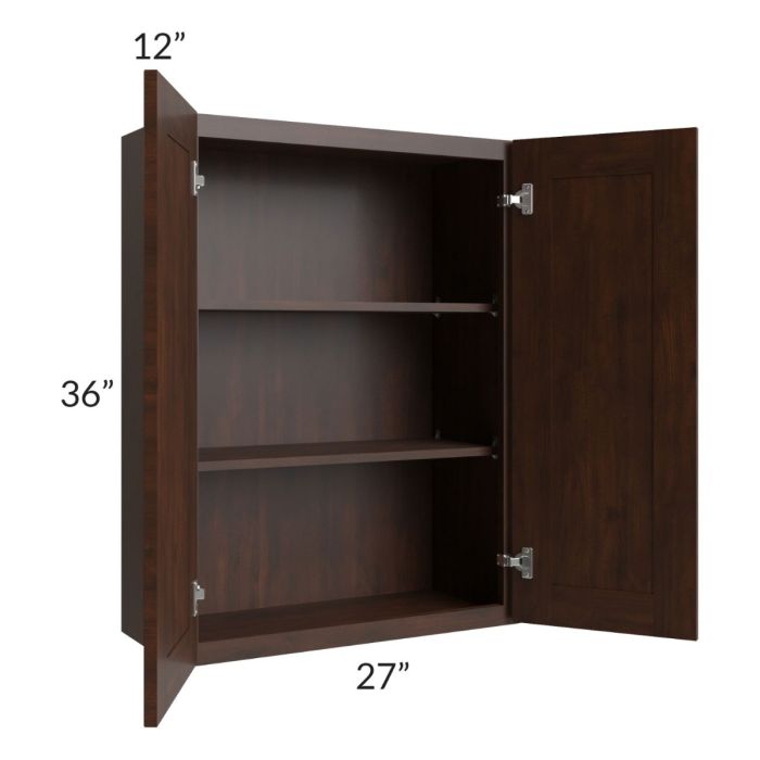 Biscotti Caf?? Glazed 27x36 Wall Cabinet