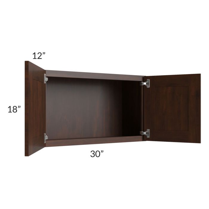 Biscotti Caf?? Glazed 30x18 Wall Cabinet