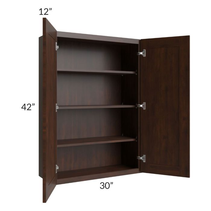 Biscotti Caf?? Glazed 30x42 Wall Cabinet