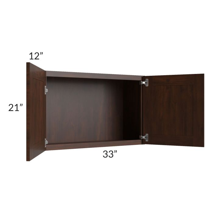Biscotti Caf?? Glazed 33x21 Wall Cabinet