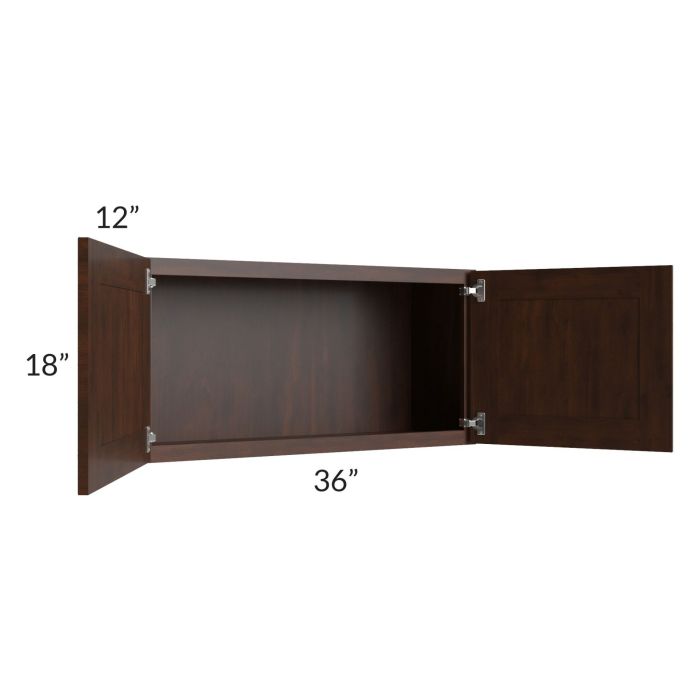Biscotti Caf?? Glazed 36x18 Wall Cabinet