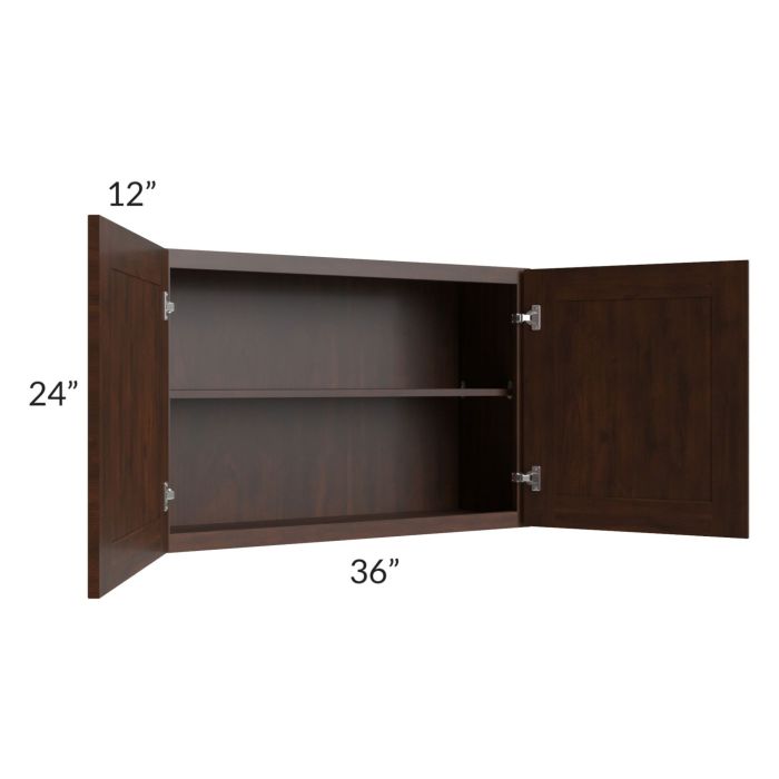 Biscotti Caf?? Glazed 36x24 Wall Cabinet