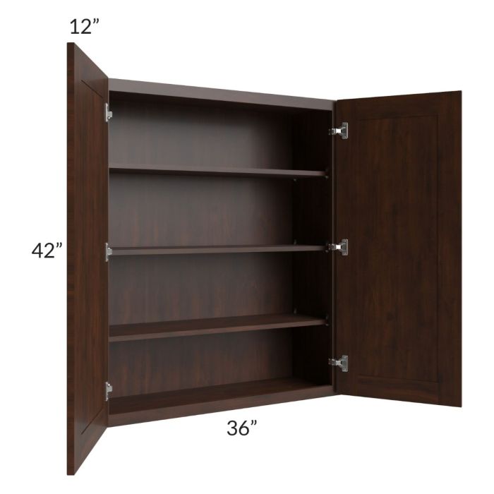 Biscotti Caf?? Glazed 36x42 Wall Cabinet