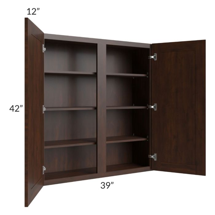 Biscotti Caf?? Glazed 39x42 Wall Cabinet
