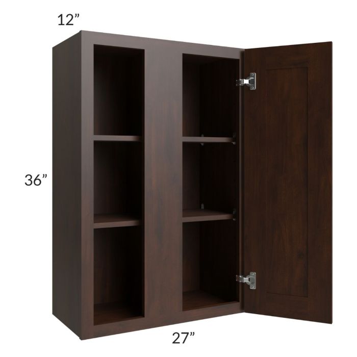 Biscotti Caf?? Glazed 27x36 Blind Corner Wall Cabinet