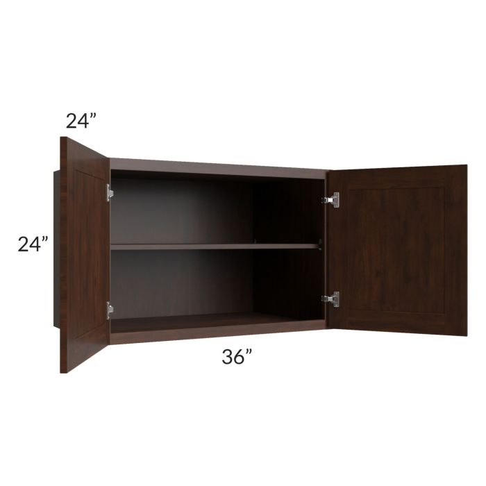 Biscotti Caf?? Glazed 36x24x24 Refrigerator Wall Cabinet