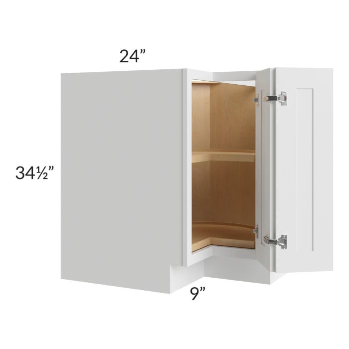 Bayville White 33" Lazy Susan Base Cabinet