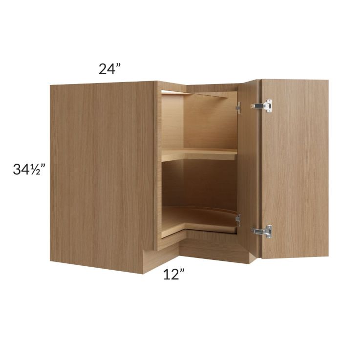 Township Rift Oak 36" Lazy Susan Base Cabinet