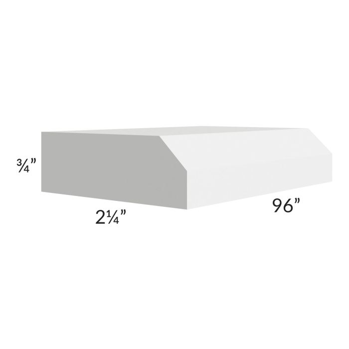 Brighton White Shaker 96" Beveled Edge Molding
