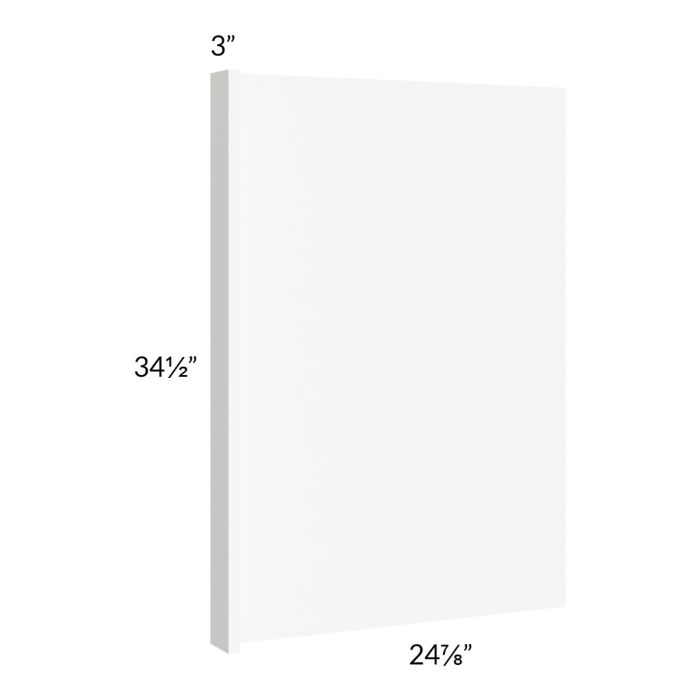 Milan White Matte Base End Panel