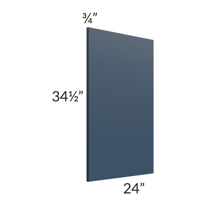 Midtown Blue Shaker Appliance End Panel
