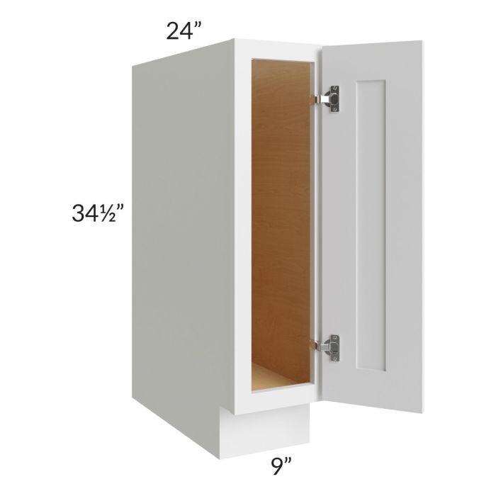 Bayville White 9" Full Height Door Base Cabinet