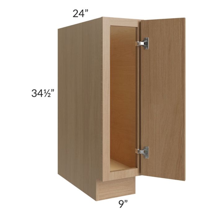 Township Rift Oak 9" Full Height Door Base Cabinet