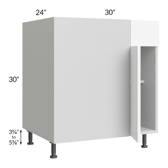 Milan White Matte 36" - 39" Blind Base Corner Cabinet