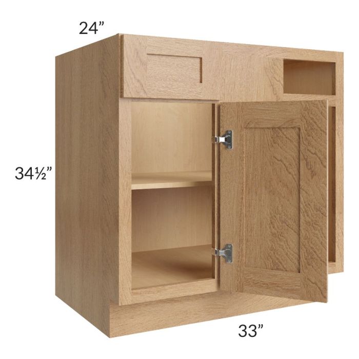 Midtown Timber Shaker 39" - 45" Blind Base Corner Cabinet