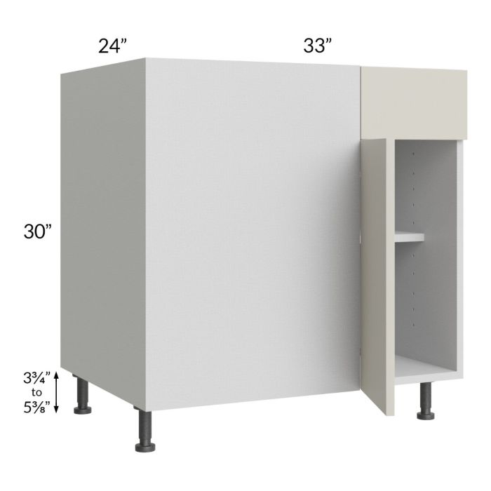 Milan Beige Matte 39" - 42" Blind Base Corner Cabinet