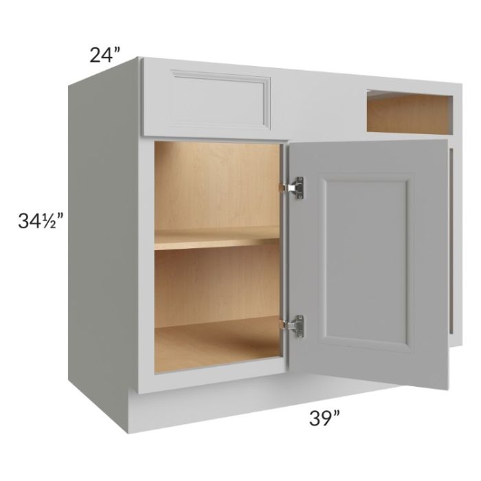 Tuscan Painted Grey 42" - 48" Blind Base Corner Cabinet