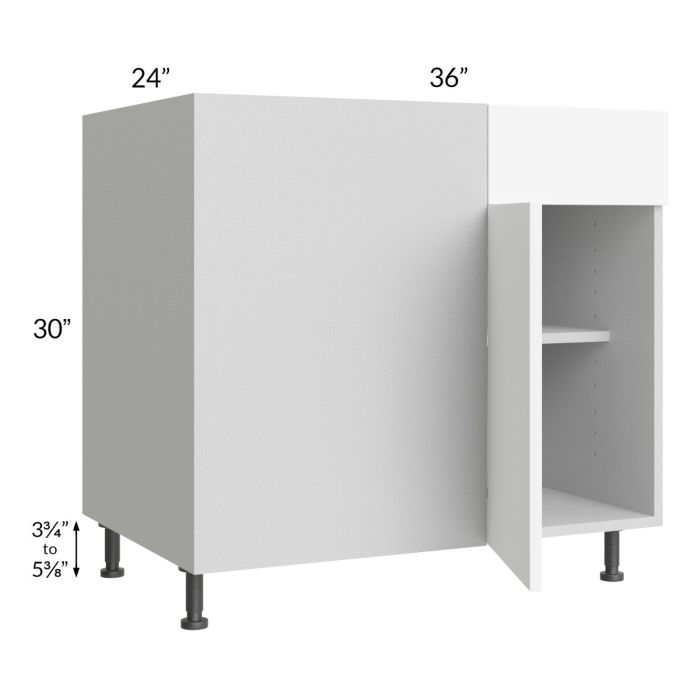 Milan White Matte 42" - 45" Blind Base Corner Cabinet