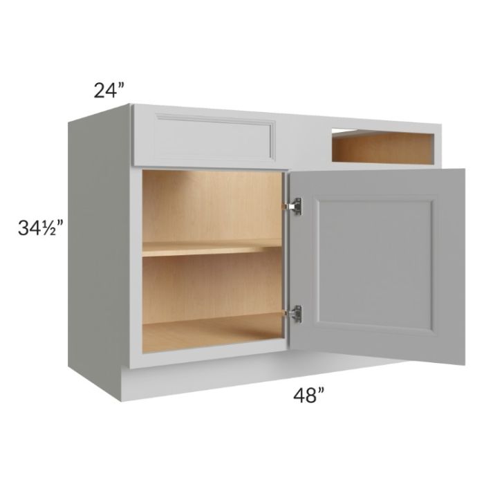 Tuscan Painted Grey 48" - 51" Blind Base Corner Cabinet