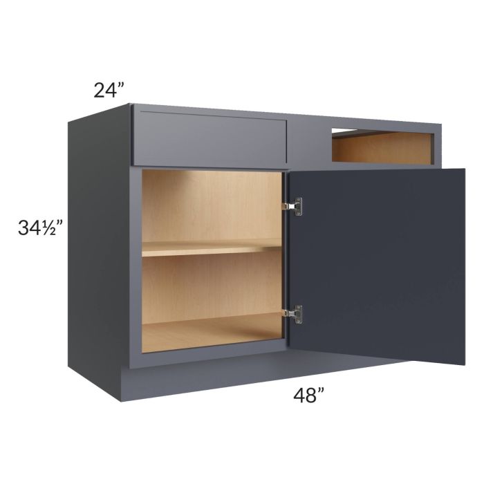 Vienna Indigo 48" - 51" Blind Base Corner Cabinet