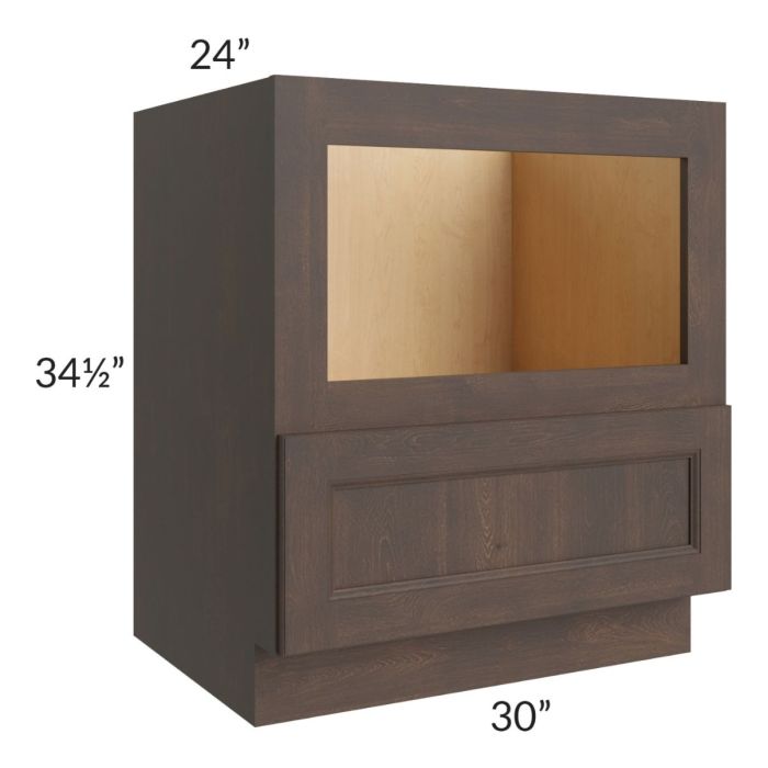 Tuscan Kona Brown 30" Base Microwave Cabinet