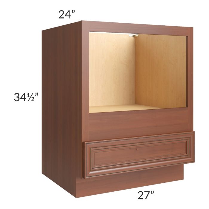 Phoenix Caramel Glaze 27" Microwave Base Cabinet