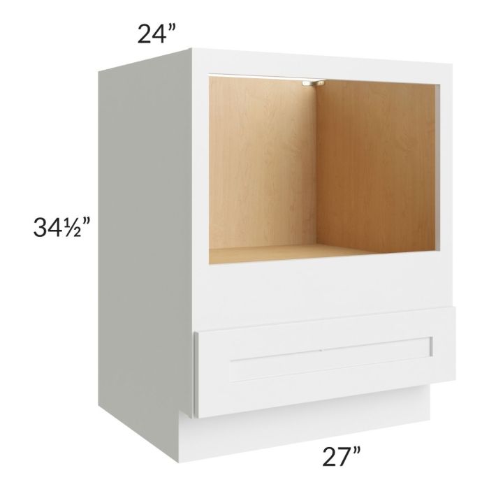 Brighton White Shaker 27" Microwave Base Cabinet