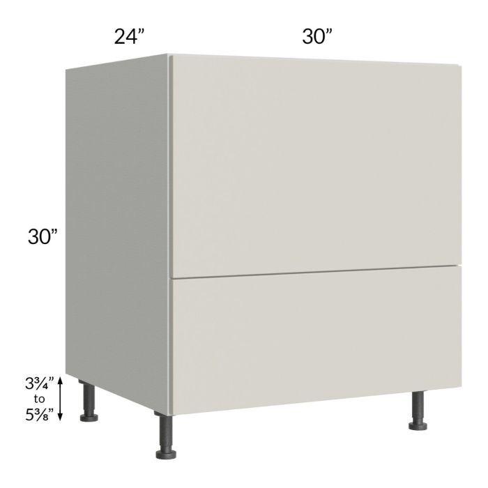 Milan Beige Matte 30" Base Microwave Cabinet
