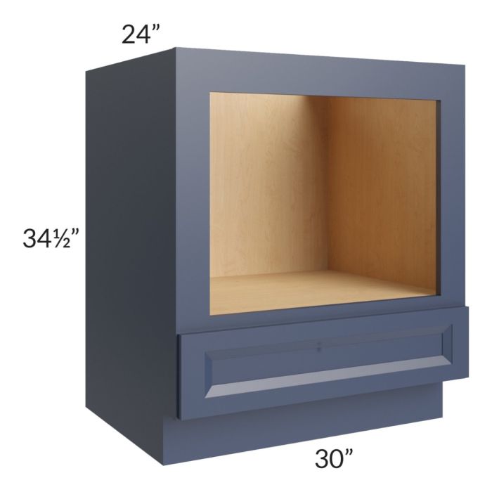 Bayville Blue 30" Microwave Base Cabinet