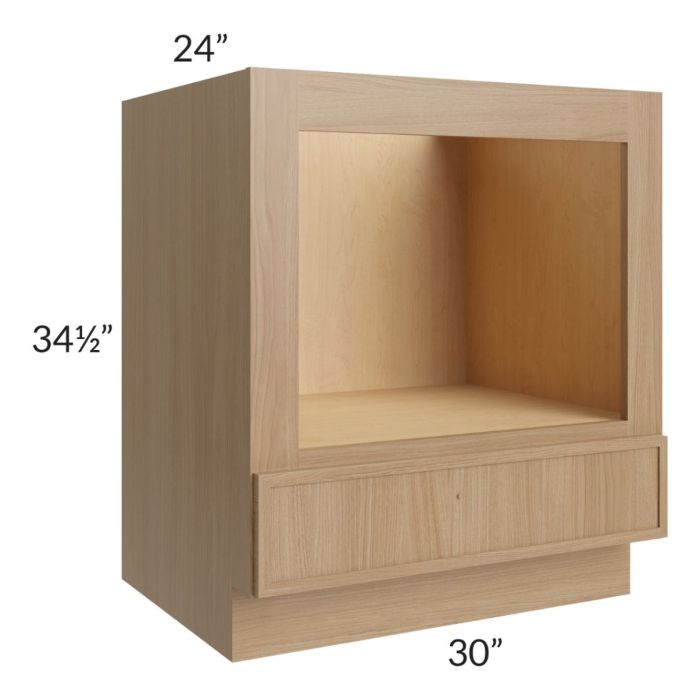 Township Rift Oak 30" Microwave Base Cabinet