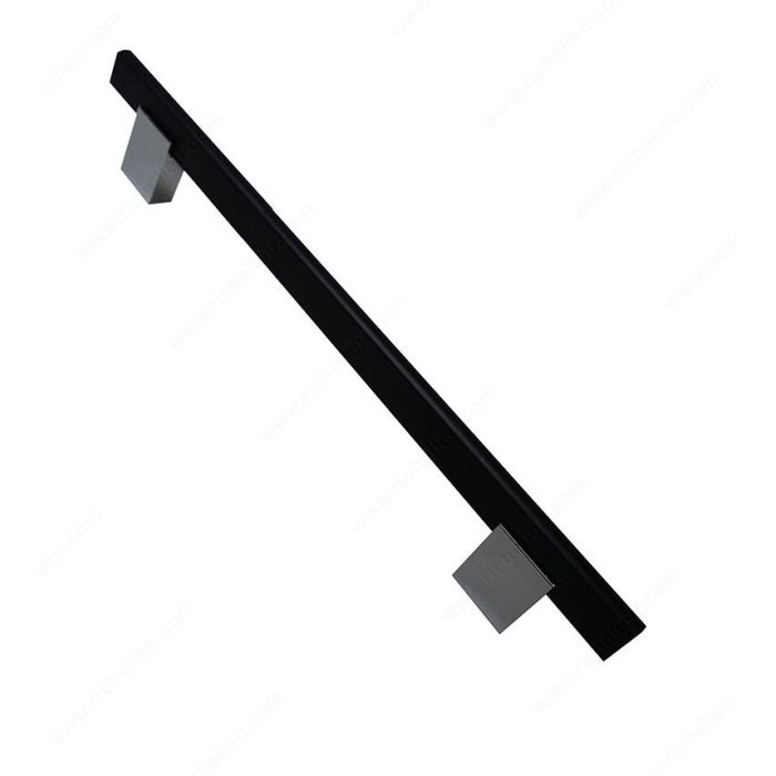 Expression Collection By Richelieu - 8.8125" Center to Center in Chrome/Matte Black