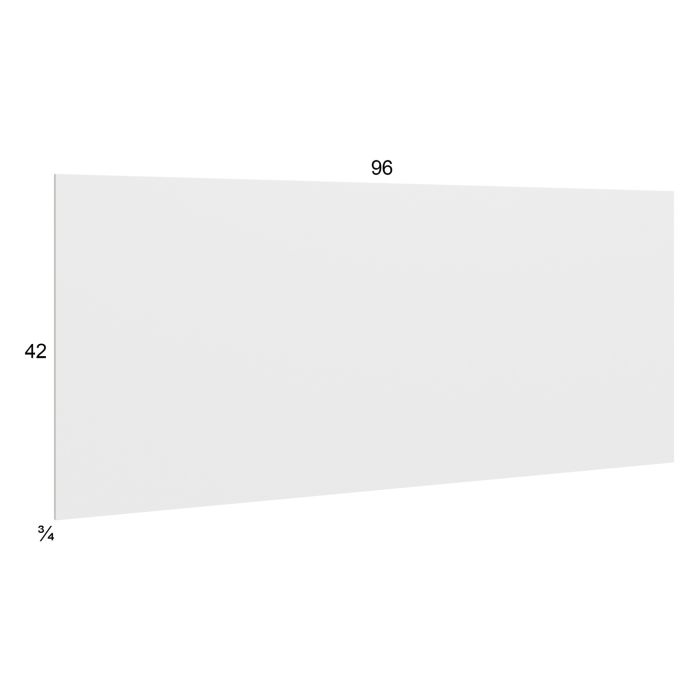 Euro Gloss White Finished Panel 96" x 42" x 3/4"