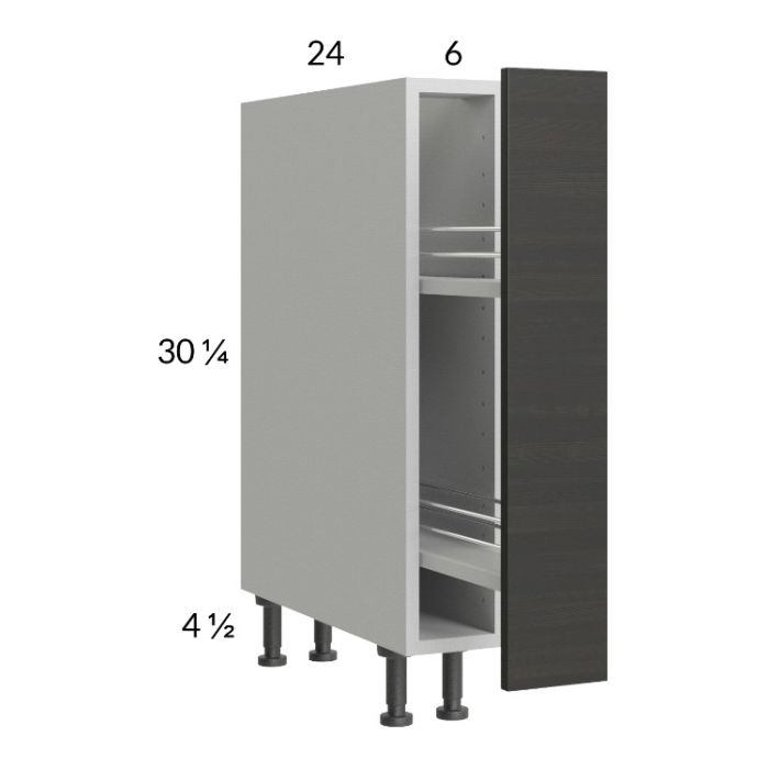 Euro Cafe 6" Full Height Door Base Pullout Cabinet