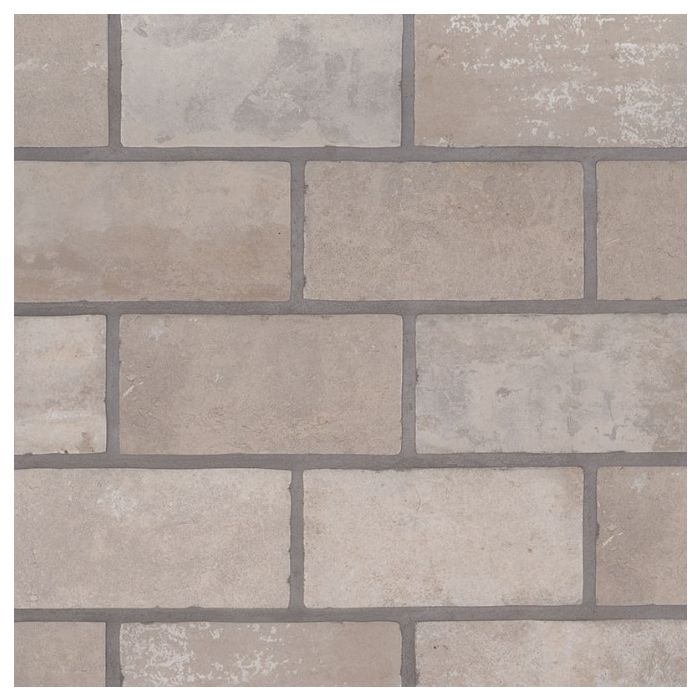 Brickstone Ivory Brick 5 x 10 Porcelain Tile